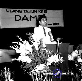 Ulang tahun Damri ke -15  tgl 19 Nopember 1961. Sambutan panitia