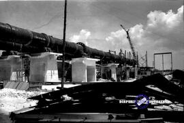 Saringan air Ngagel Surabaya. Pipa-pipa PDAM, tahun 1956