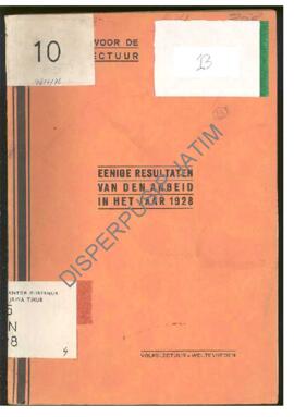 Berige resultaten van den Arbeid in het jaar 1928 Volkslectuur - Weltevreden  Kantor untuk bacaan...