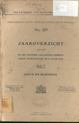 Mededeelingen van het Centraal Kantoor voor de StatiestieK no 119 Jaaroverzicht van den in en uit...