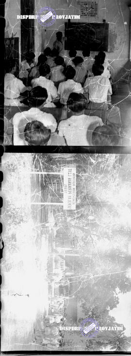 Perikanan Tegal : suasana diruang guru sekolah Kementrian Perikanan Laut.