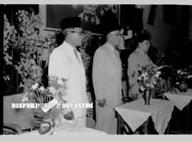 Para pimpinan Kongres Nahdlatul Ulama (NU) di Surabaya, 8 – 9 – 1954