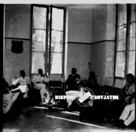 Para undangan para pejabat pada acara resepsi peringatan HUT Kemerdekaan Republik Indonesia di Ge...