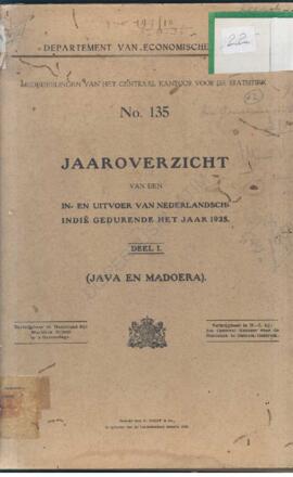 Dept. van economische zaken mededeelingen van het centraal kantoor voor de statistiek No 135 jaar...