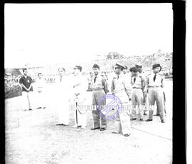 Terlihat Gubernur Samadikun, Kolonel Laut Mohammad Nazir Panglima Armada ALRI, Kolonel Inf. H. So...