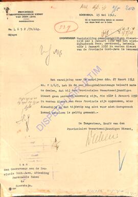 Resident van kediri, aan den gouverneur van de provincie oost java te soerabaja, kediri 18 Juni 1...