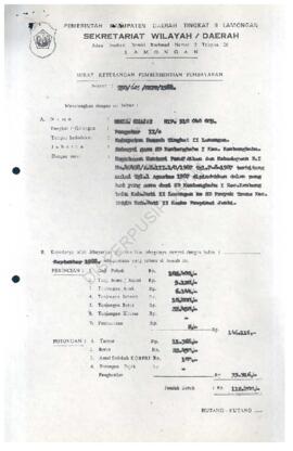 SK Menteri Pendidikan dan Kebudayaan RI tentang Pemindahan perbantuan guru SD dari Kab. Lamongan ...