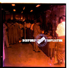 Suasana makan malam dengan Sekjen di CWB Bu Dar pada saat pameran CFI di Surabaya, tahun 1958