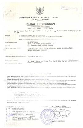 laporan bulanan MAWIL HANSIP, bulan November 1983