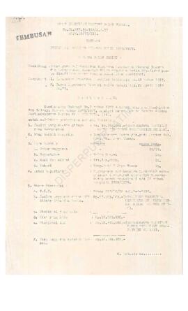 Berkas dari pimpinan Bagian penyusunan Anggaran Biro keuangan tgl 15 April 1978 tentang Surat Kep...