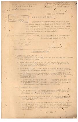 Surat edaran No.16 dari resident H.T.B Soerabaja kepada seluruh kepala dinas tentang tarif / biay...