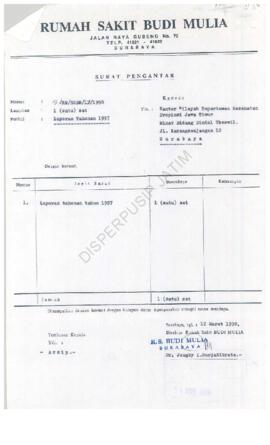 Laporan Tahunan tahun 1997 Rumah Sakit Budi Mulia Jl. Raya Gubeng Surabaya
