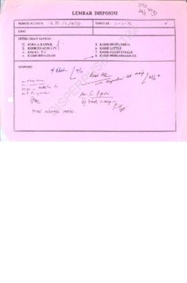 Surat Ketua Komnas HAM kepada karyawan PT. Jangkar Nusantara Megah  tentang tindak sewenang-wenan...