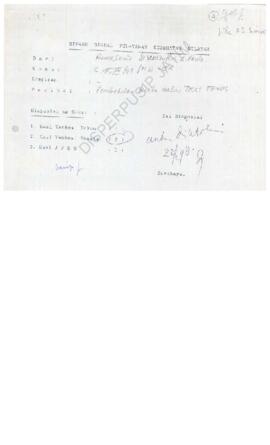 Surat dari Rumah Sakit Kristen St. Vincentius A Paulus tentang pembetulan calon TKW yang tewas