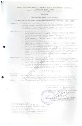 SK. Kanwil Kesehatan no 1368/Kanwil/Reg dst-3/III/97 tentang pencabutan Surat izin apotik Damai S...