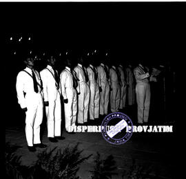 Upacara peletakkan karangan bunga di makam W.R. Supratman pada peringatan Hari Sumpah Pemuda di S...