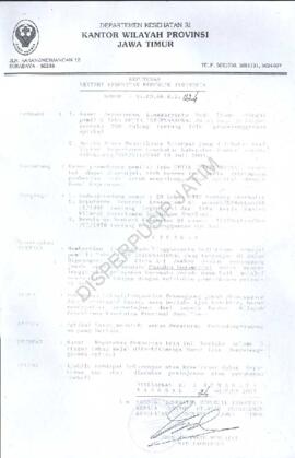Keputusan Menteri Kesehatan RI Nomor : HK 00.06.6.2.1124 tentang pemberian ijin sebagai pemilik t...