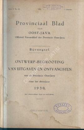 
OOST  JAVA (JAWA TIMUR)  7.1 Provincie Oost – Java (Propinsi Jawa Timur) Ontwerp – begrooting va...