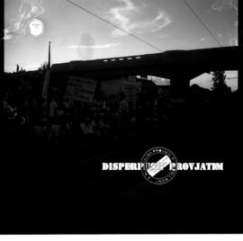 Suasana Rapat Raksasa yang dihadiri oleh  ribuan penduduk dengan antusias memadati lapangan di Tu...