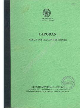 Kakanwil Depnaker Prop.Jatim : Laporan Tahunan TA 1996/1997