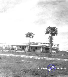 Rumah sakit penyakit mulut dan kuku. Tampak samping RS. penyakit mulut dan kuku, tgl 12 Agustus 1955
