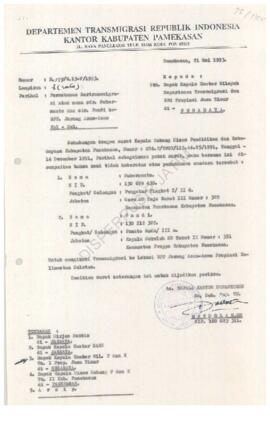 Dari Kandep Trans Kab. Pamekasan