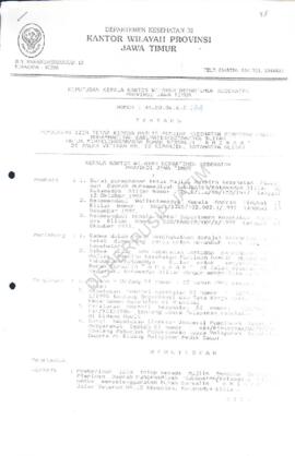 Surat Keputusan Ka.Kanwil Dep.Kes Prop Jatim Nomor : HK.00.06.6.2.174 tentang pemberian ijin teta...