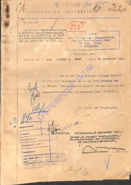 Resident van Bodjonegoro ( Regentschap Bodjonegoro ) Aan het college van Gedeputeerden van den Pr...