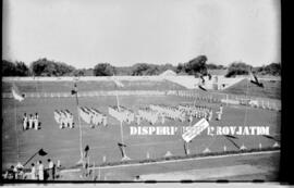 Suasana upacara Pekan Olah Raga Angkatan Laut (PORAL) di Surabaya, tanpa tahun
