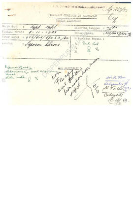 Berkas dari Gub KDH TK. I Jatim Asisten V Sewilda u.b.Kepala Biro Bina Pemerintahan tgl 10 Nop 19...