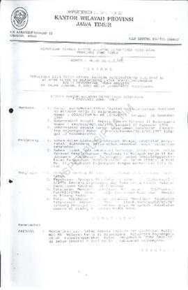 Surat Keputusan Ka.Kanwil Dep.Kes Prop Jatim Nomor : HK.00.06.6.2.208 tentang pemberian ijin teta...