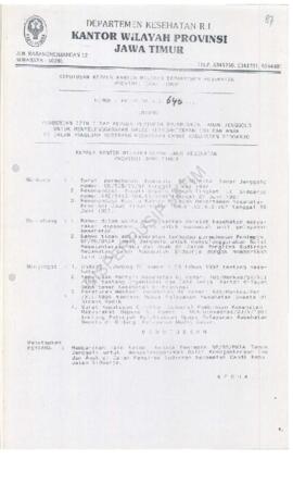 Surat Keputusan Ka.Kanwil Dep.Kes Prop Jatim Nomor : HK.00.06.6.2.1640 tentang pemberian ijin tet...