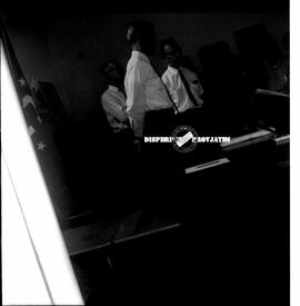 Suasana kantor konsulat Amerika Serikat  (AS) di Surabaya saat terjadinya demo Anti Amerika, tahu...